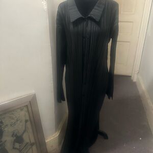 PrettyLittleThing Long Black Long Sleeve Dress Size 18